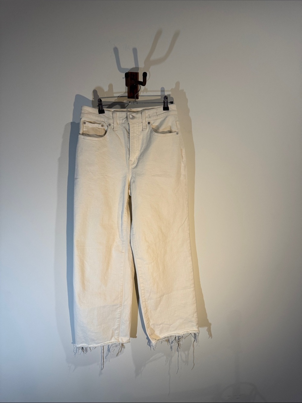 Madewell Straight-Leg Jeans in Off-White